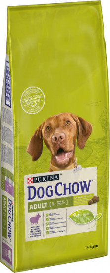 Сухой корм Purina Dog Chow для собак со вкусом ягненка 14 кг 