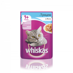 Whiskas вологий корм тунець в желе 100г (від 10шт)