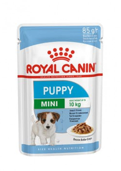  Вологий корм Royal Canin Mini Puppy для цуценят дрібних порід у віці до 10 міс, 85г(Від 10шт в асортименті)