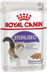  Вологий корм Royal Canin Sterilised LOAF для стерилізованих кішок в паштет 85 г (від 10шт в асортименті)