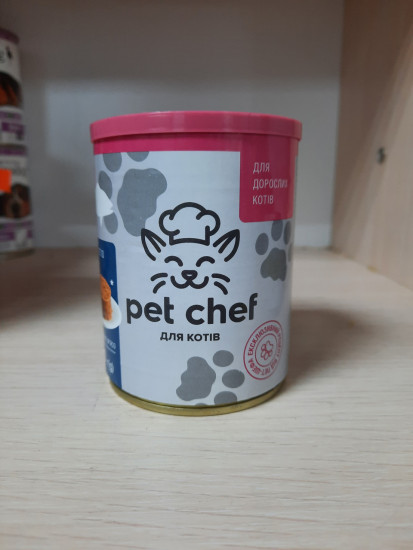 Паштет для кошек с рыбой "Pet Chef" 360г