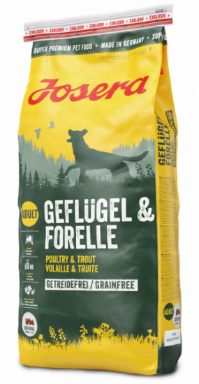 Йозера Geflügel & Forelle для дорослих собак 12,5кг Подарунок у кошику!