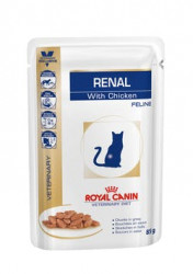 Влажный корм Royal Canin Renal с курицей при заболеваниях почек,85 г(от 10шт в ассортименте)