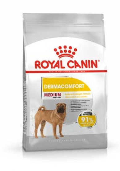 Сухой корм Royal Canin Medium Dermacomfort для собак весом от 11 до 25 кг с чувствительной кожей 10кг