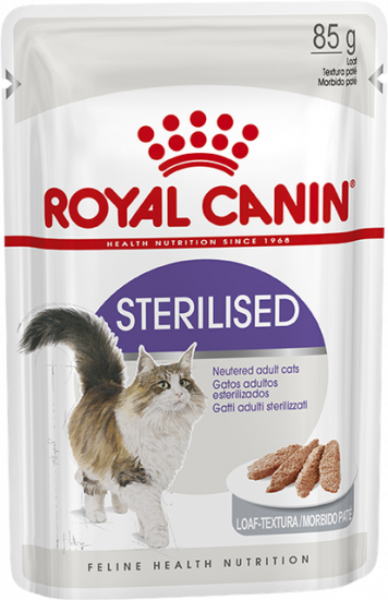  Вологий корм Royal Canin Sterilised LOAF для стерилізованих кішок в паштет 85 г (від 10шт в асортименті)