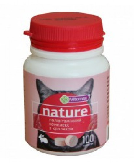  VITOMAX NATURE- полівітамінні комплекси ДЛЯ КОТІВ з кроликом 100шт.50г