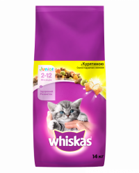  Whiskas для кошенят з куркою 14 кг