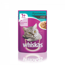  Whiskas вологий корм з кроликом в соусі 100г (від 10шт)