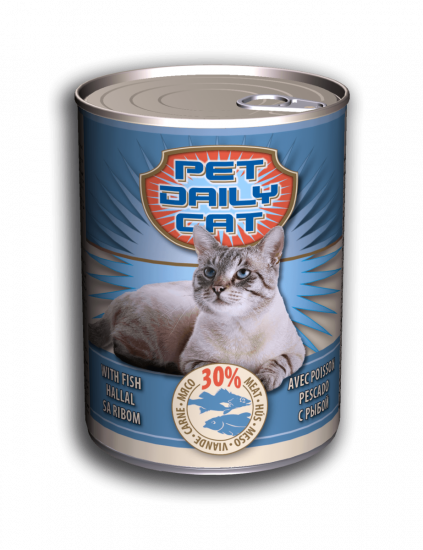 Корм Pet Daily Cat вологий зі смаком риби 415г