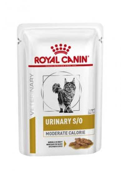 Влажный корм Royal Canin URINARY S/O Moderate Calorie при мочекаменной болезни с лишним весом 85г (от 10шт в ассортименте)