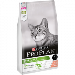 Сухой корм Purina Pro Plan для стерилизованных кошек и кастрированных котов,лосось,1.5кг