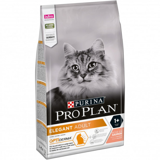 Сухой корм для котов Purina Pro Plan Elegant с лососем 10 кг