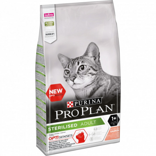  Сухий корм Purina ProPlan з лососем для стерилізованих кішок і кастрованих котів 10 кг