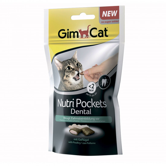 Лакомство для кошек GimCat Nutri Pockets Dental 60 г (для зубов)