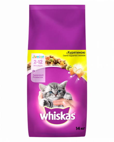 Whiskas для котят с курицей 14 кг