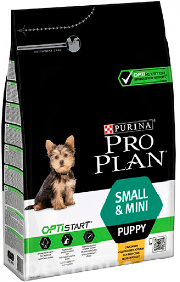  Сухий корм Purina Pro Plan для цуценят дрібних порід з куркою і рисом 3 кг.