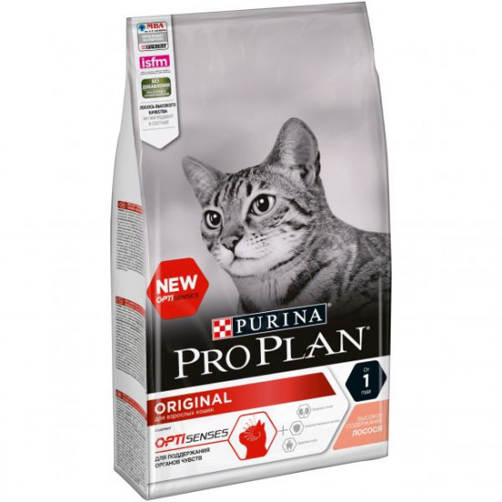 Сухой корм  Purina Pro Plan Adult,для взрослых кошек,лосось,1,5 кг