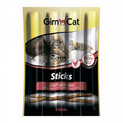 Ласощі для котів GimCat Sticks 4 шт. (домашня птиця)