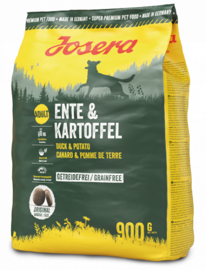 Йозера Ente & Kartoffel беззерновой корм для собак 900г