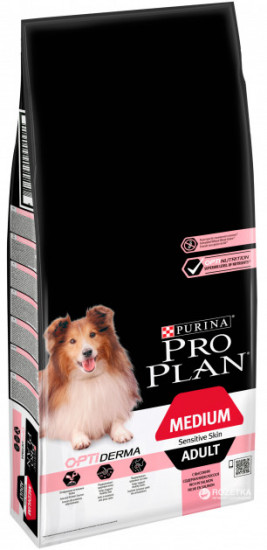  Сухий корм Purina Pro Plan Sensitive Skin з лососем і рисом 14 кг