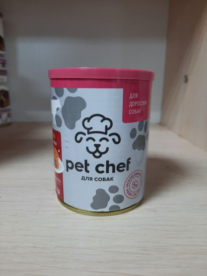 Паштет для собак з яловичиною "Pet Chef" 360г