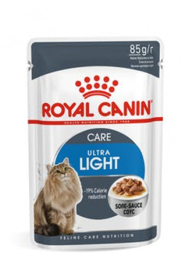 Вологий корм Royal Canin Ultra Light для кішок схильних до повноти 85 г (від 10шт в асортименті)