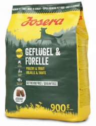 Йозера Geflügel & Forelle для взрослых собак 900г